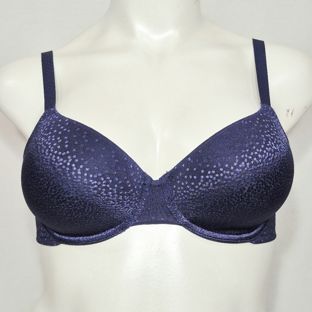 32DD Wacoal 853303 Back‎ Appeal Underwire Contour Bra Navy Blue